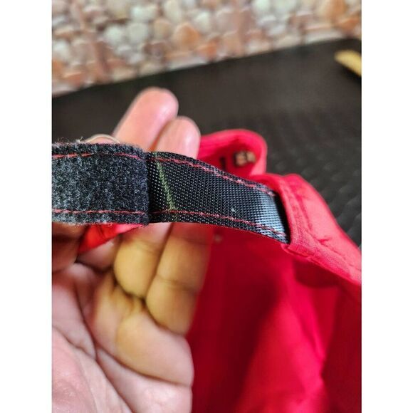 Tommy HIlfiger Hat Cap Strap Back Red Blue Flag Spell Out Logo Casual Mens - Picture 7 of 7